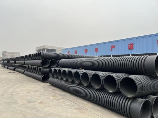 GKBM Greenpy SN2 SN4 HDPE PE 듀얼 월 코러브 파이프 DN200-DN500